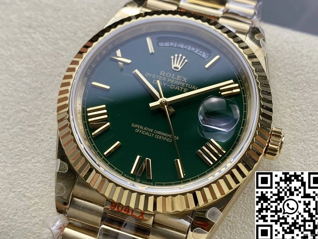 Green Day M228238-0061 Factory v5 Rolex Dial Date Steel QF Tungsten 0706